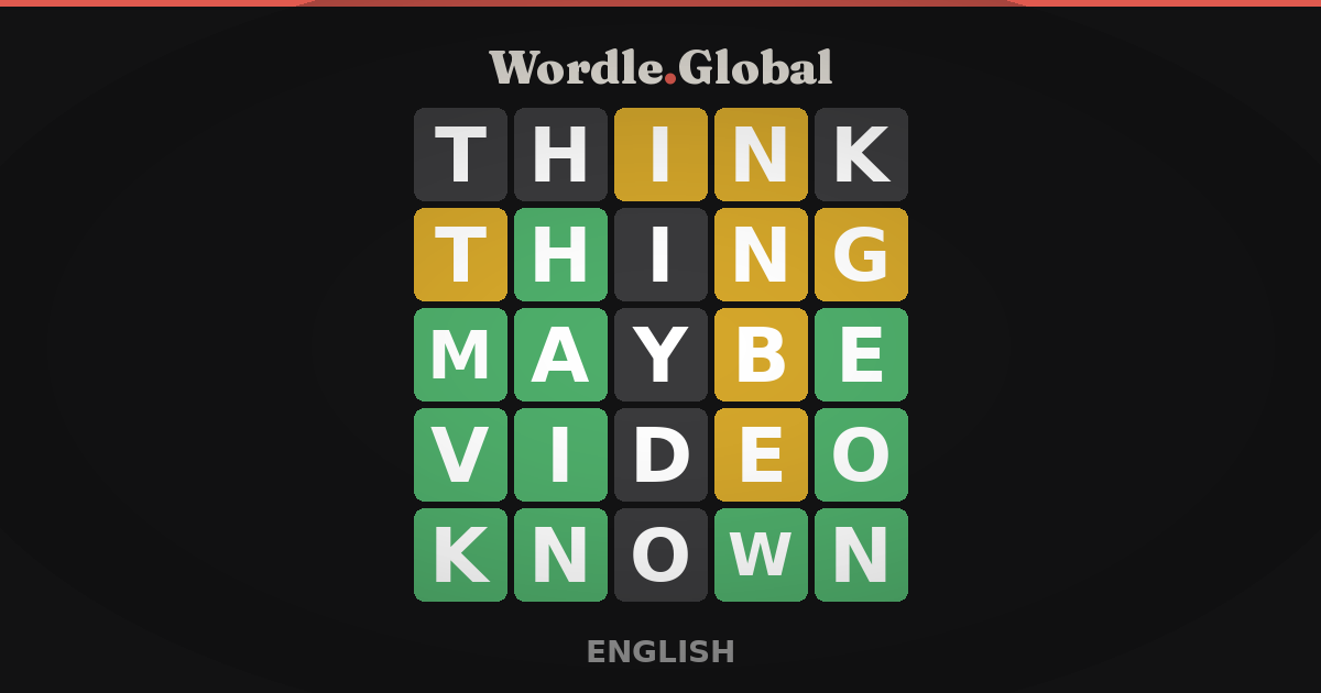 Wordle - Daily Word Game in 90+ Languages