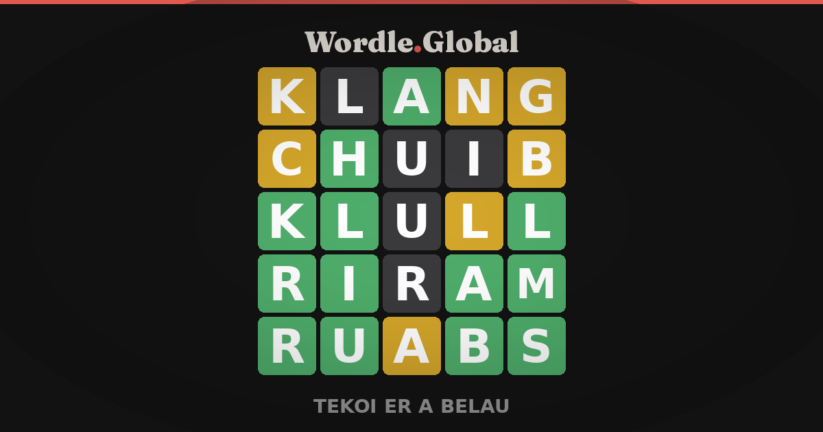 Palauan Wordle