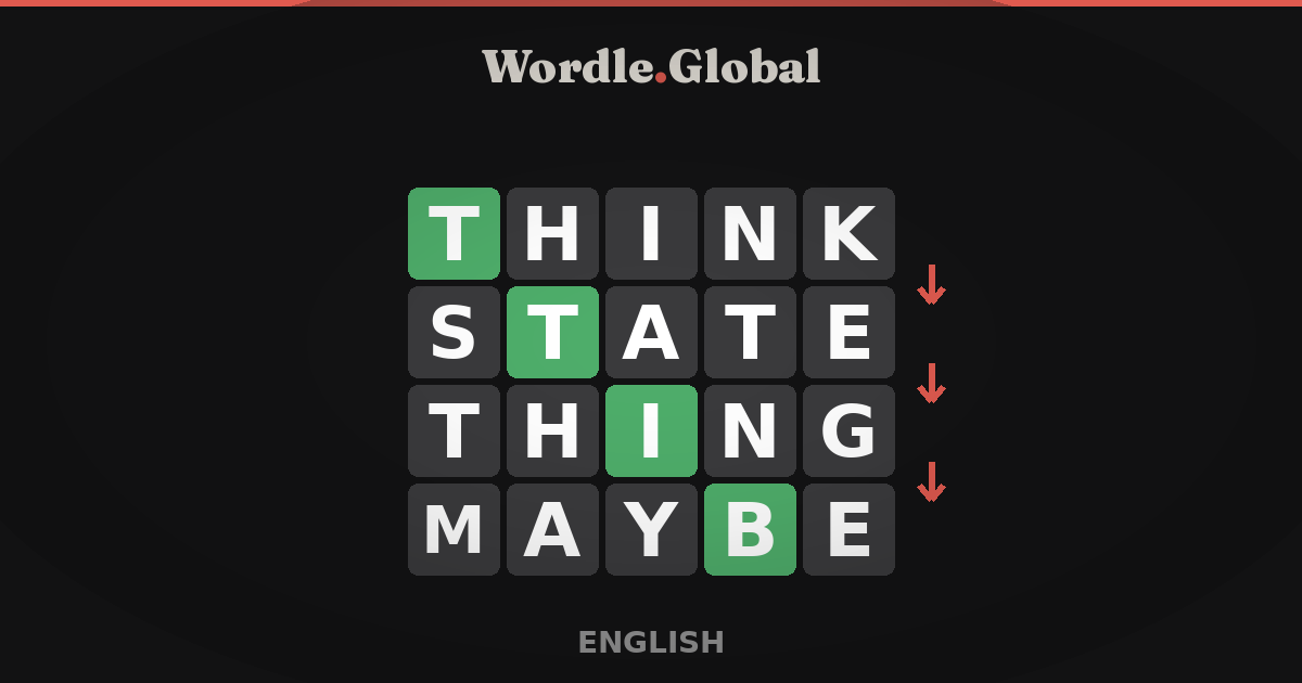 Word Ladder Game - Daily One-Letter Word Puzzle